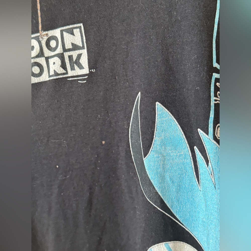Y2K Vintage Cartoon Network Graphic Tee Johnny Bravo Courage dexter Tshirt ed - Picture 6 of 14